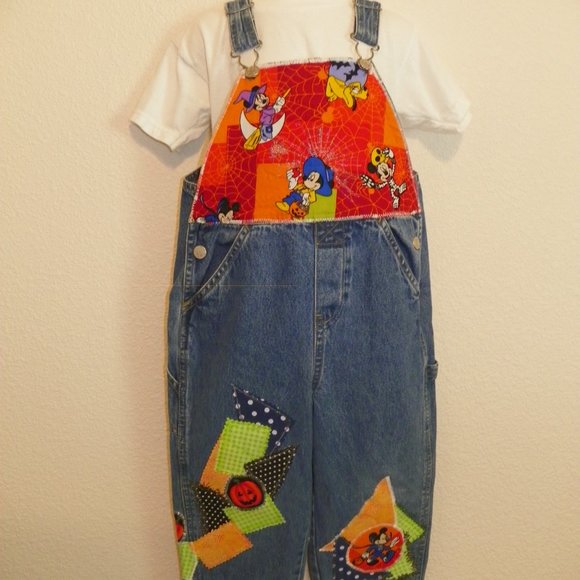 Overalls Mickey Mouse Halloween Custom Made 3T - Picture 2 of 10